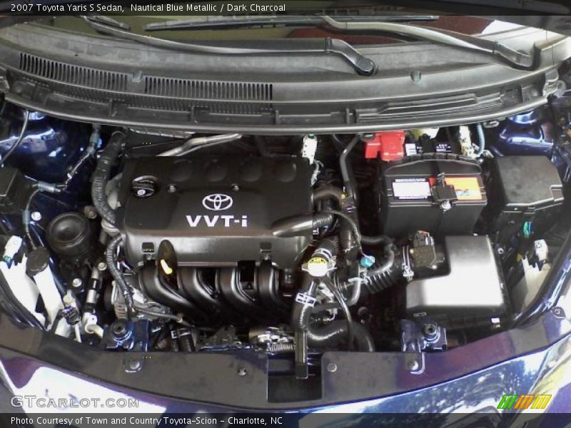 Nautical Blue Metallic / Dark Charcoal 2007 Toyota Yaris S Sedan