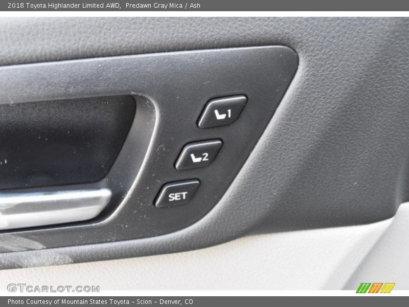 Predawn Gray Mica / Ash 2018 Toyota Highlander Limited AWD