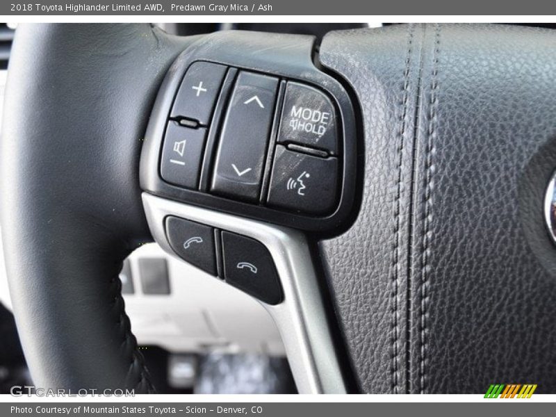 Predawn Gray Mica / Ash 2018 Toyota Highlander Limited AWD