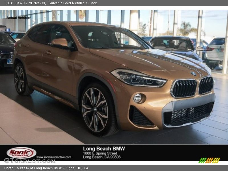 Galvanic Gold Metallic / Black 2018 BMW X2 xDrive28i