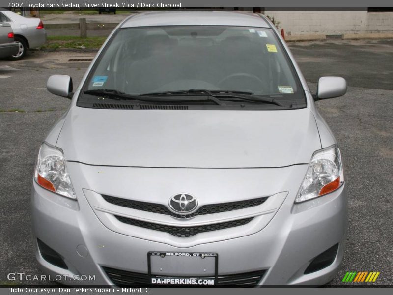 Silver Streak Mica / Dark Charcoal 2007 Toyota Yaris Sedan