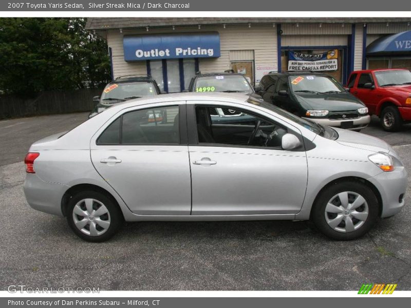 Silver Streak Mica / Dark Charcoal 2007 Toyota Yaris Sedan