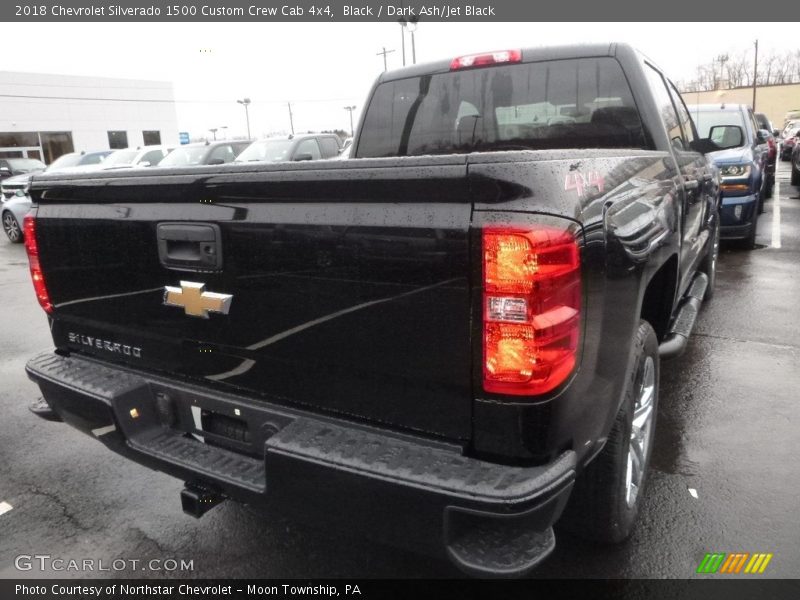 Black / Dark Ash/Jet Black 2018 Chevrolet Silverado 1500 Custom Crew Cab 4x4