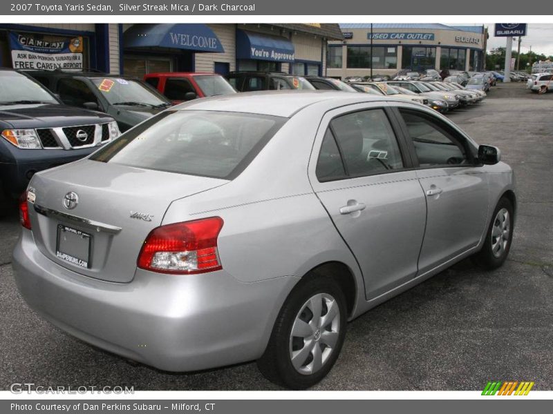 Silver Streak Mica / Dark Charcoal 2007 Toyota Yaris Sedan