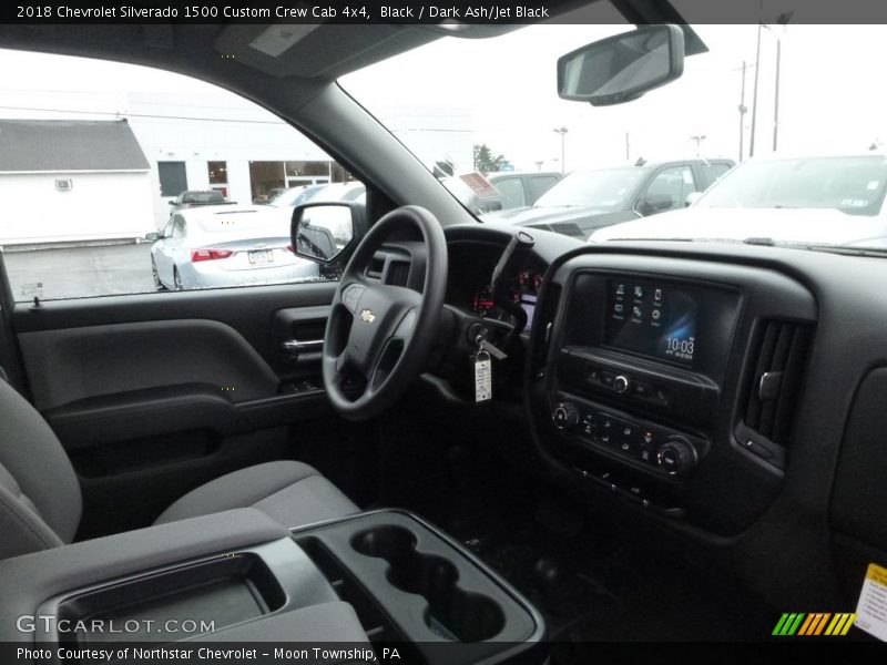 Black / Dark Ash/Jet Black 2018 Chevrolet Silverado 1500 Custom Crew Cab 4x4