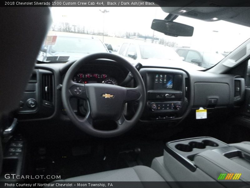 Black / Dark Ash/Jet Black 2018 Chevrolet Silverado 1500 Custom Crew Cab 4x4