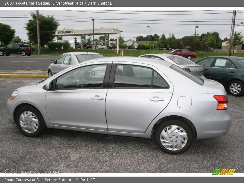 Silver Streak Mica / Dark Charcoal 2007 Toyota Yaris Sedan