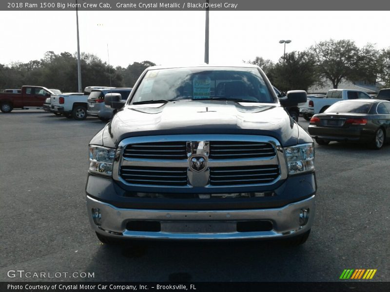 Granite Crystal Metallic / Black/Diesel Gray 2018 Ram 1500 Big Horn Crew Cab