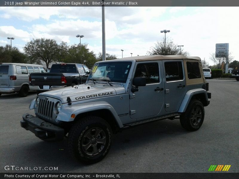 Billet Silver Metallic / Black 2018 Jeep Wrangler Unlimited Golden Eagle 4x4