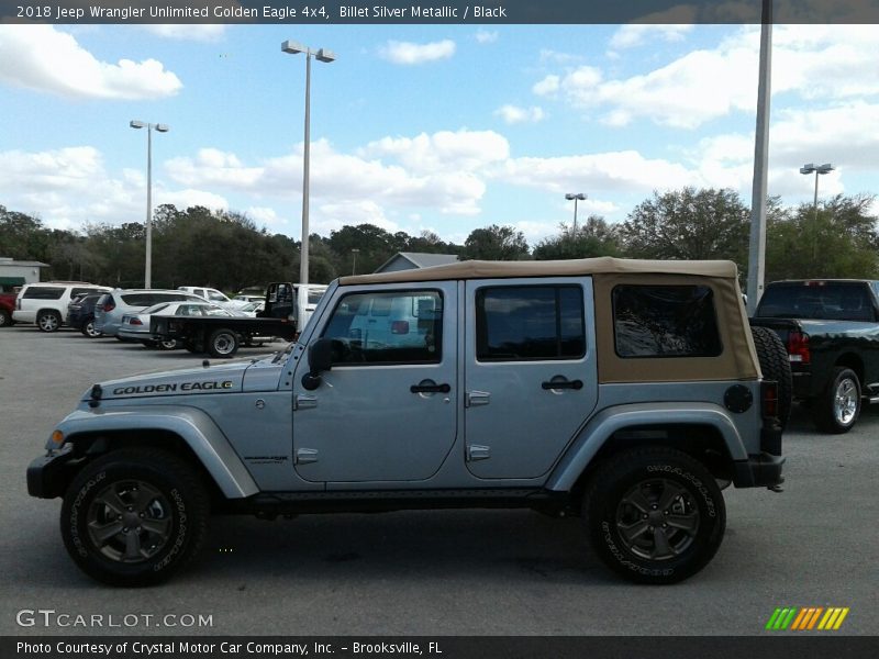 Billet Silver Metallic / Black 2018 Jeep Wrangler Unlimited Golden Eagle 4x4