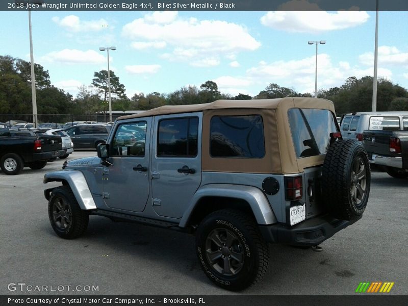 Billet Silver Metallic / Black 2018 Jeep Wrangler Unlimited Golden Eagle 4x4
