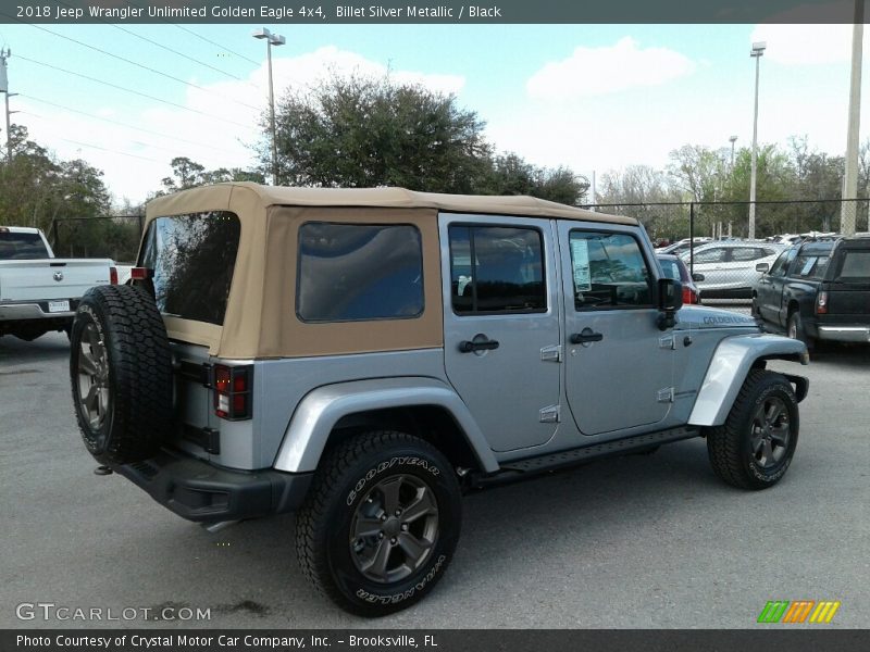 Billet Silver Metallic / Black 2018 Jeep Wrangler Unlimited Golden Eagle 4x4