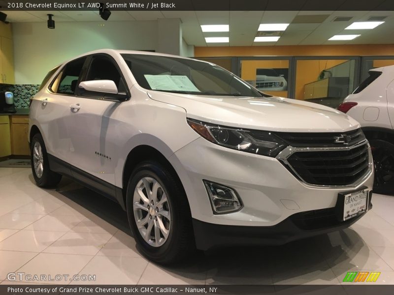 Summit White / Jet Black 2018 Chevrolet Equinox LT AWD