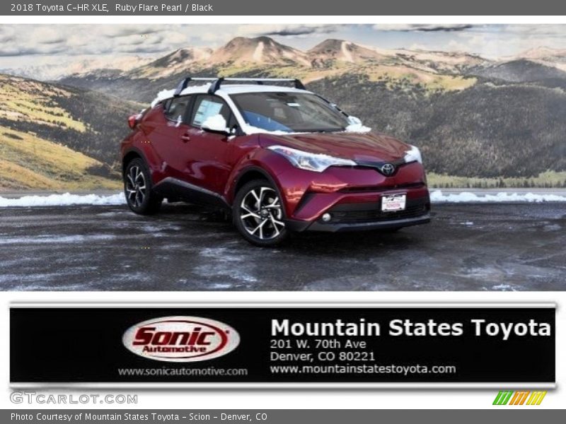 Ruby Flare Pearl / Black 2018 Toyota C-HR XLE
