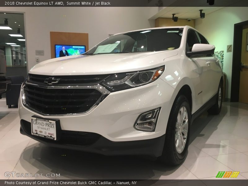 Summit White / Jet Black 2018 Chevrolet Equinox LT AWD