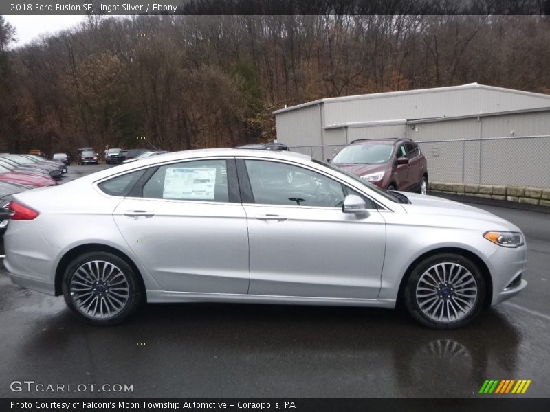 Ingot Silver / Ebony 2018 Ford Fusion SE