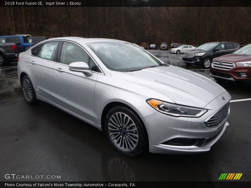 Ingot Silver / Ebony 2018 Ford Fusion SE