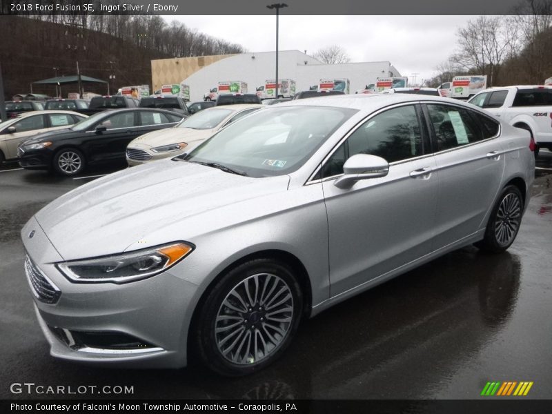 Ingot Silver / Ebony 2018 Ford Fusion SE