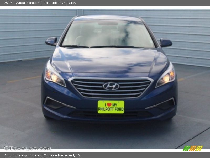 Lakeside Blue / Gray 2017 Hyundai Sonata SE