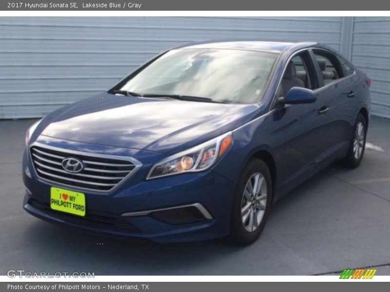 Lakeside Blue / Gray 2017 Hyundai Sonata SE