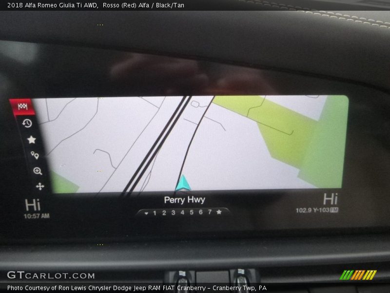 Rosso (Red) Alfa / Black/Tan 2018 Alfa Romeo Giulia Ti AWD
