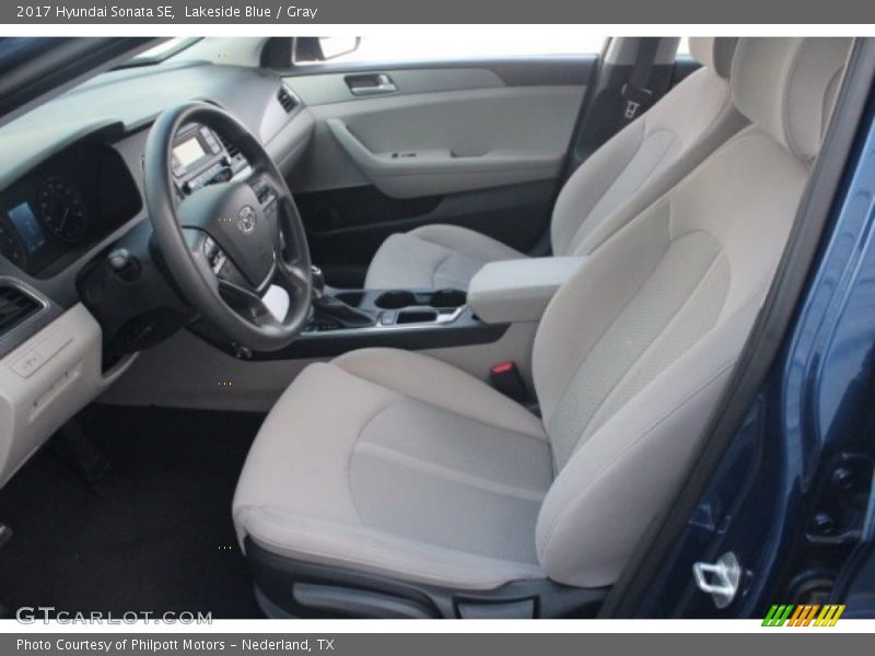 Lakeside Blue / Gray 2017 Hyundai Sonata SE