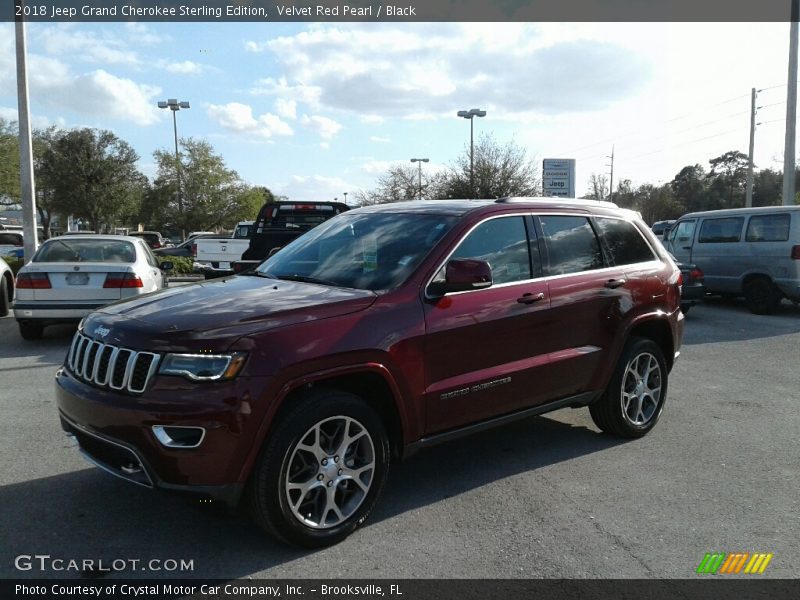 Velvet Red Pearl / Black 2018 Jeep Grand Cherokee Sterling Edition