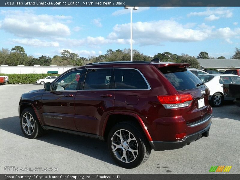 Velvet Red Pearl / Black 2018 Jeep Grand Cherokee Sterling Edition