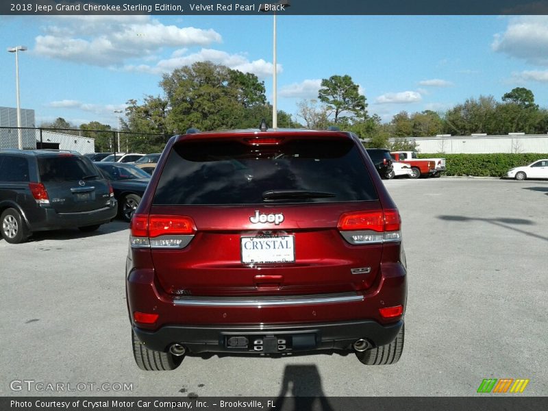 Velvet Red Pearl / Black 2018 Jeep Grand Cherokee Sterling Edition