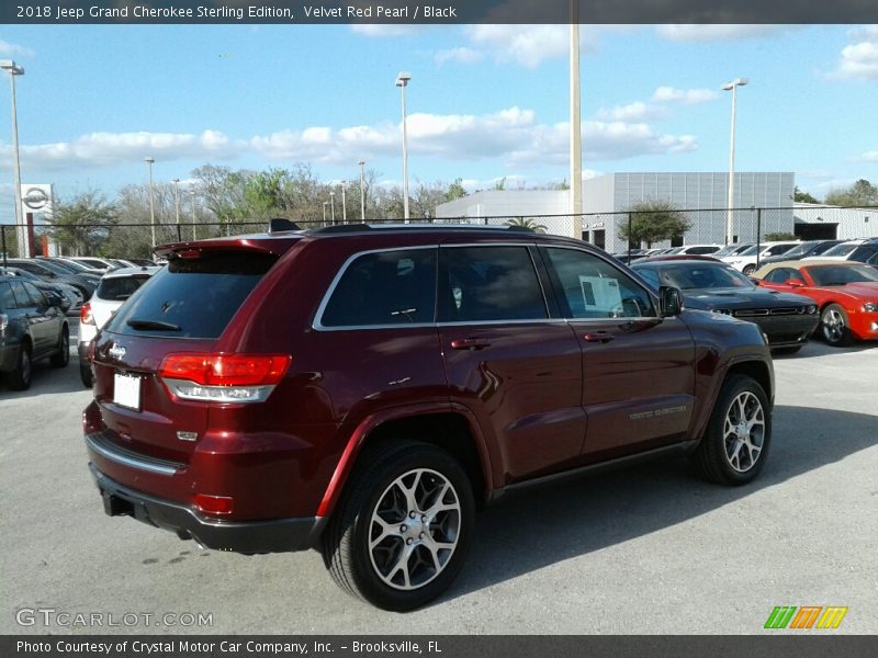 Velvet Red Pearl / Black 2018 Jeep Grand Cherokee Sterling Edition
