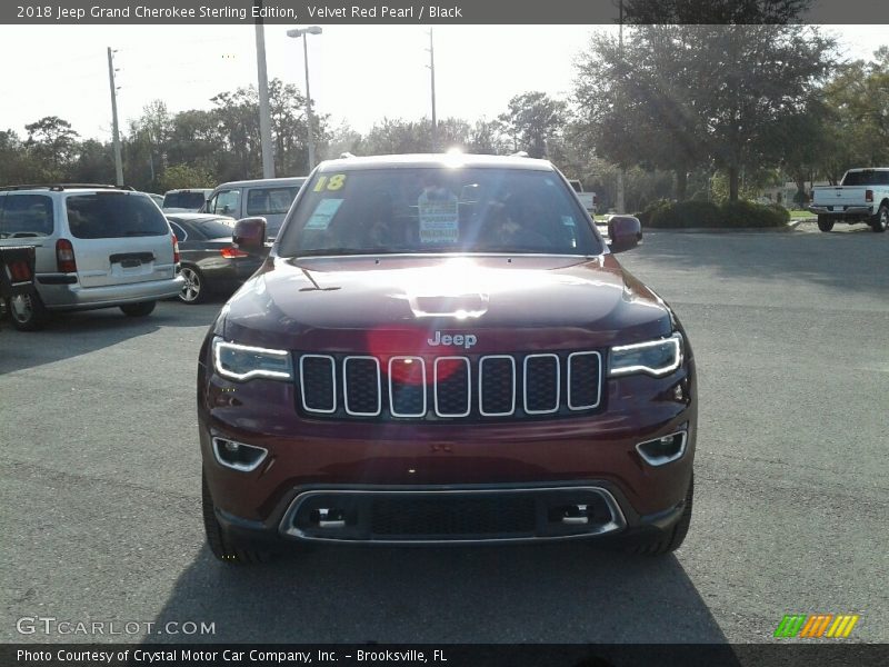 Velvet Red Pearl / Black 2018 Jeep Grand Cherokee Sterling Edition