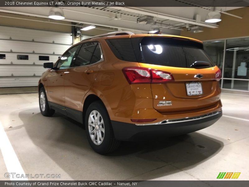 Orange Burst Metallic / Jet Black 2018 Chevrolet Equinox LT AWD