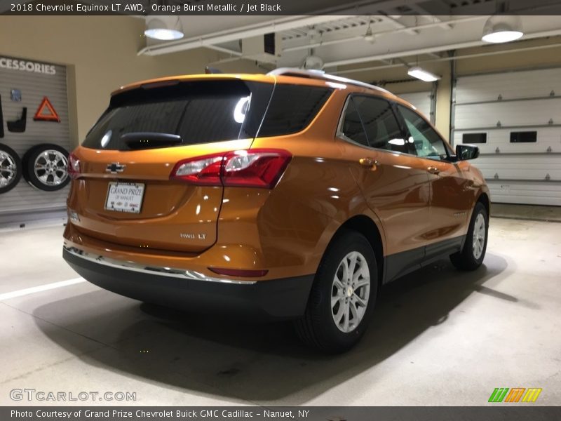 Orange Burst Metallic / Jet Black 2018 Chevrolet Equinox LT AWD