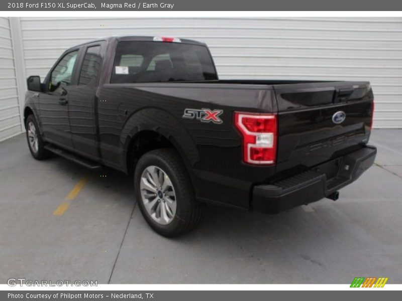 Magma Red / Earth Gray 2018 Ford F150 XL SuperCab