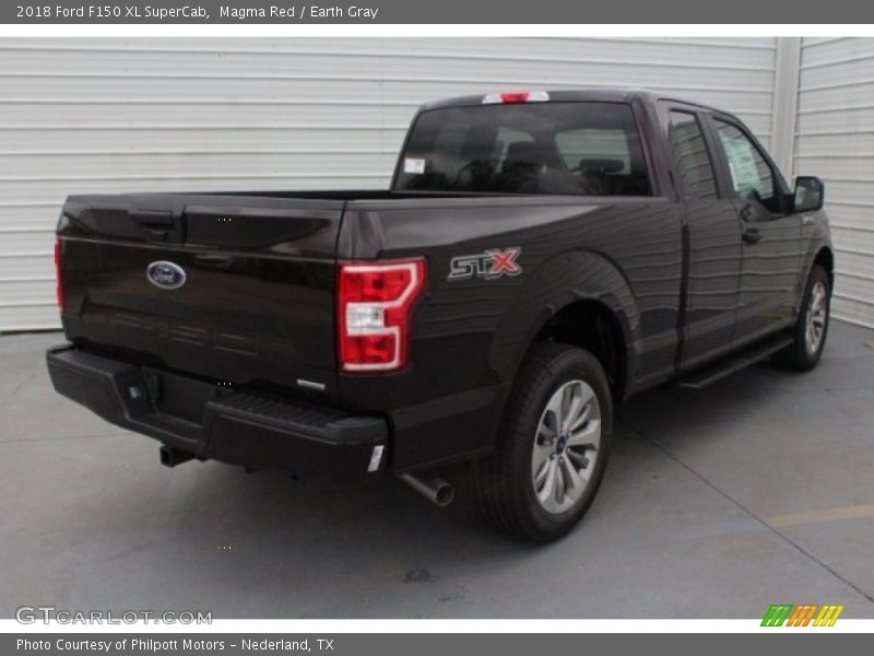 Magma Red / Earth Gray 2018 Ford F150 XL SuperCab