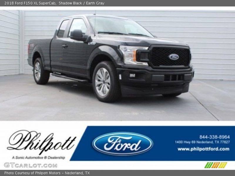Shadow Black / Earth Gray 2018 Ford F150 XL SuperCab