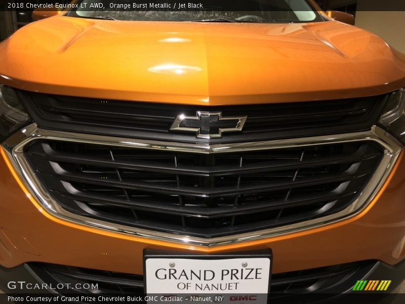 Orange Burst Metallic / Jet Black 2018 Chevrolet Equinox LT AWD