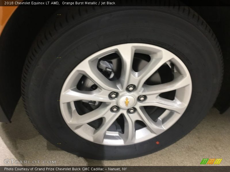Orange Burst Metallic / Jet Black 2018 Chevrolet Equinox LT AWD