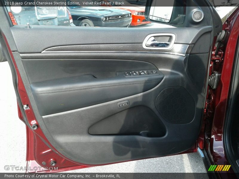 Velvet Red Pearl / Black 2018 Jeep Grand Cherokee Sterling Edition