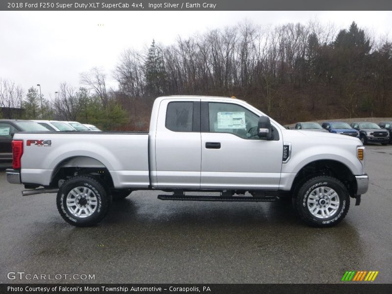 Ingot Silver / Earth Gray 2018 Ford F250 Super Duty XLT SuperCab 4x4