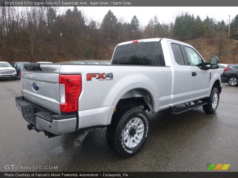 Ingot Silver / Earth Gray 2018 Ford F250 Super Duty XLT SuperCab 4x4