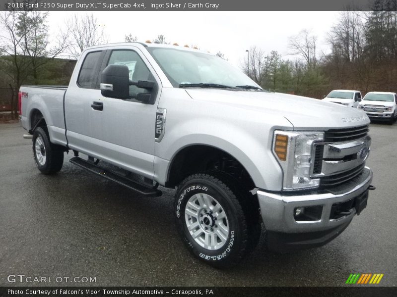 Ingot Silver / Earth Gray 2018 Ford F250 Super Duty XLT SuperCab 4x4