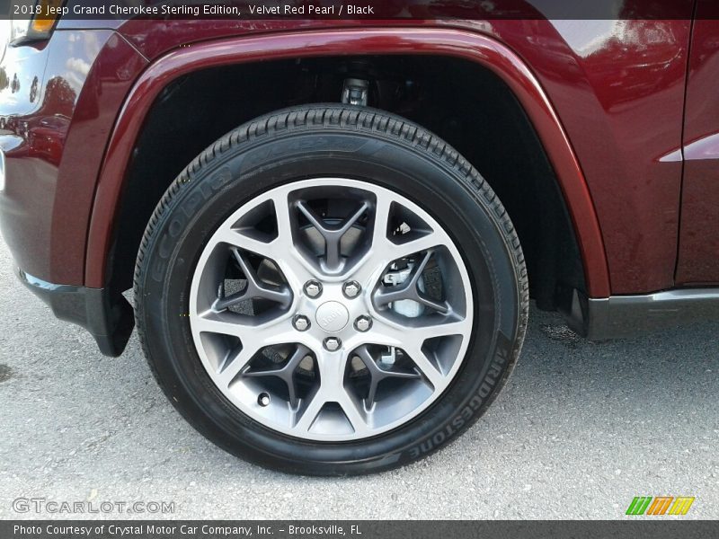 Velvet Red Pearl / Black 2018 Jeep Grand Cherokee Sterling Edition