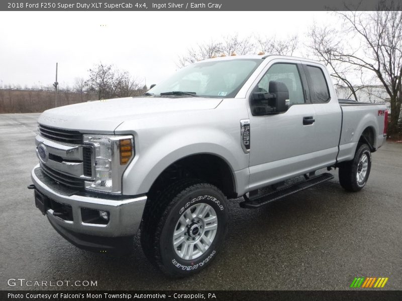 Ingot Silver / Earth Gray 2018 Ford F250 Super Duty XLT SuperCab 4x4