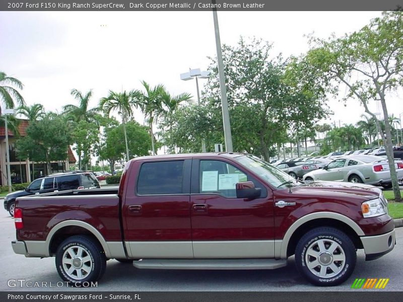 Dark Copper Metallic / Castano Brown Leather 2007 Ford F150 King Ranch SuperCrew