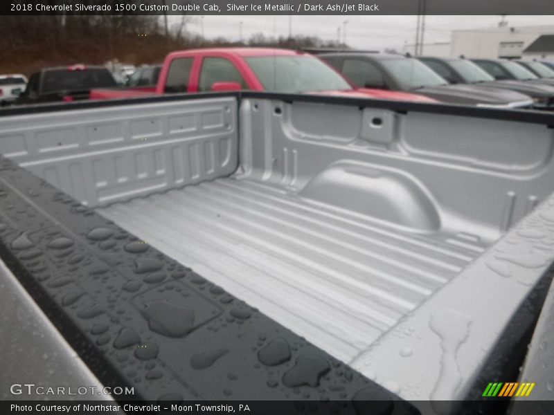 Silver Ice Metallic / Dark Ash/Jet Black 2018 Chevrolet Silverado 1500 Custom Double Cab