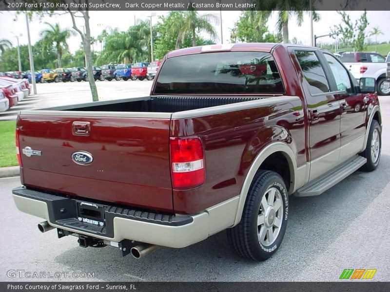 Dark Copper Metallic / Castano Brown Leather 2007 Ford F150 King Ranch SuperCrew