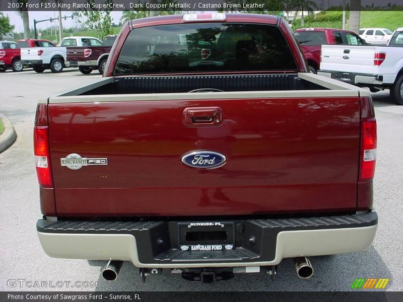 Dark Copper Metallic / Castano Brown Leather 2007 Ford F150 King Ranch SuperCrew