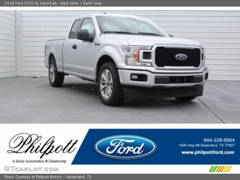 Ingot Silver / Earth Gray 2018 Ford F150 XL SuperCab