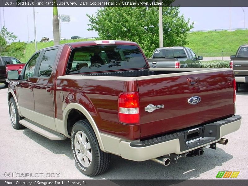 Dark Copper Metallic / Castano Brown Leather 2007 Ford F150 King Ranch SuperCrew